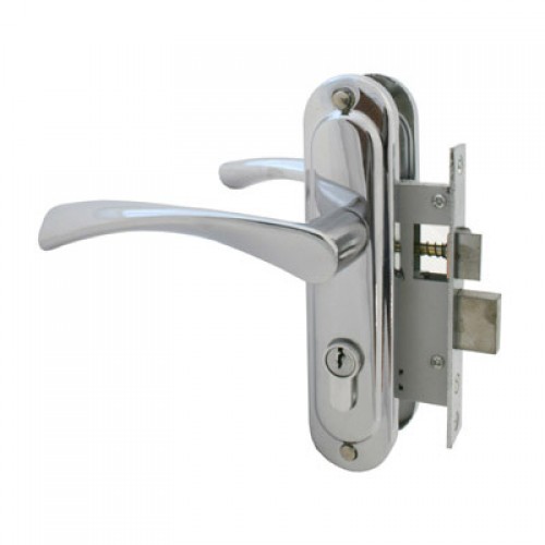 Замок врезной с/руч.Стандарт 103/50 СР хром