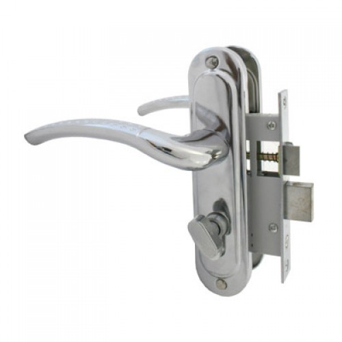 Замок врезной с/руч.Стандарт 132/50В вертушка СР хром