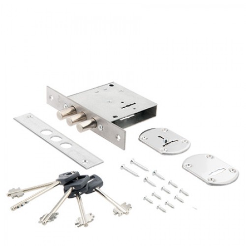 Замок врезной сувальдный AVERS R13/S6-CR (5 keys, shank 45mm)