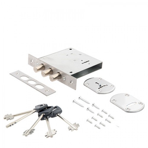 Замок врезной сувальдный AVERS R34/S6-CR (5 keys, shank 45mm)
