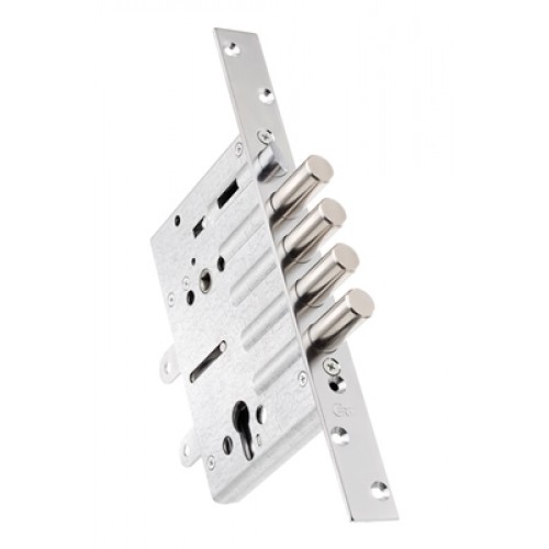 Замок врезной тяж.Крит ЗВ-7РК-006-Хп торц.защелки б/о, без ЦМ, м/о 85мм арт.00017 