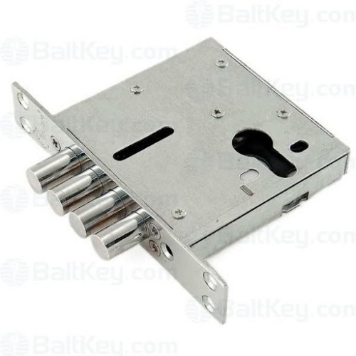 Замок врезной верхний на кит. дверь LEKSA 335-Ц-4Р (4 крепеж. отверстия)																