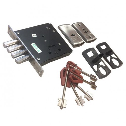 Замок врезной верхний на кит. дверь LEKSA BZ-4 (2514С-4Р) (336В-66) (ЗВ1-07-С) (20)																