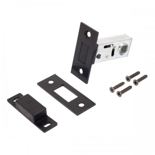 Защёлка АЛЛЮР АРТ L50-8M BL матовый черный магнитная б/ручек 