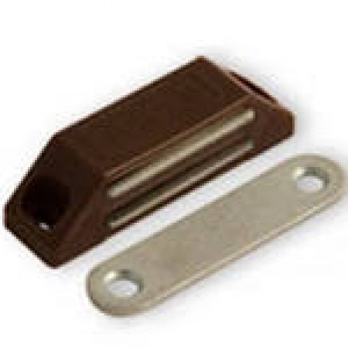 Защелка магнитная №2(58мм) (коричневая) НОРА-М