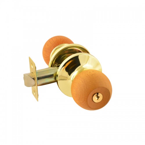 Защелка Нора-М ЗШ-01-Э (дер.бук/зол.) (ключ/фикс.)