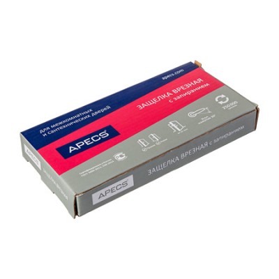 Защёлка врезная с фиксацией Apecs 5600-WC-CR 
