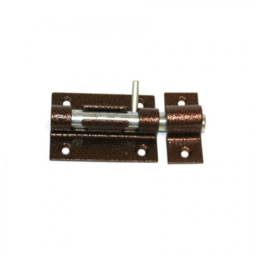 Засов накладной "Делга" "Универсальный" с круглым ригелем(медь)