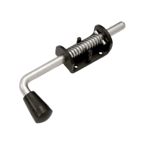 Засов пружинный Домарт (75)190 мм (черный)