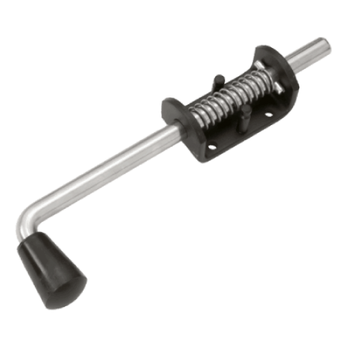 Засов пружинный Домарт (75) 230 мм (черный)