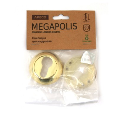 Накладки на цилиндр Megapolis DP-C-0802-GM