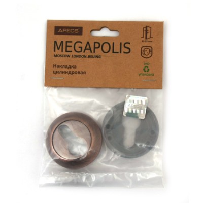 Накладки на цилиндр Megapolis DP-C-0802-AC