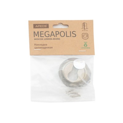 Накладки на цилиндр Megapolis DP-C-0802-MB