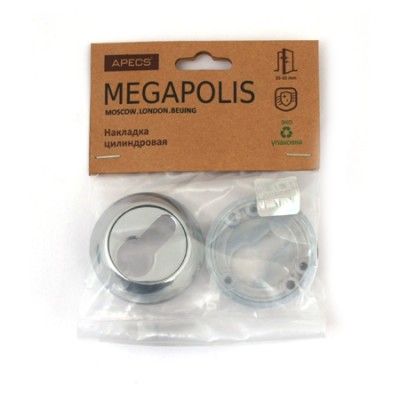 Накладки на цилиндр Megapolis DP-C-0802-CR