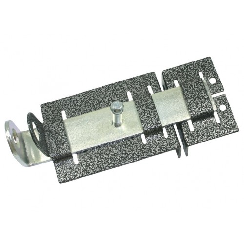 Задвижка дверная Кунгур ЗД-04 полимер серебро (10)