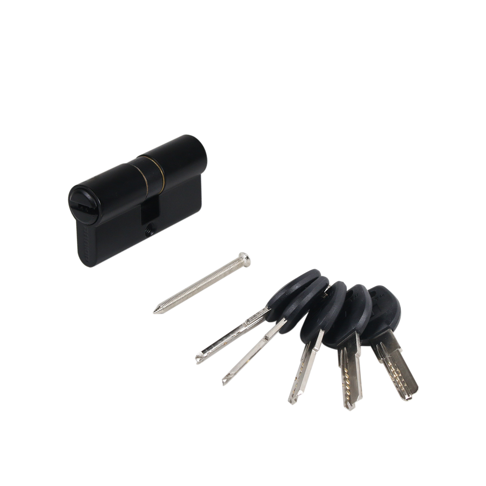 Цилиндровый механизм АЛЛЮР HD F 60-5К BLACK черный перф.кл (50,10)												