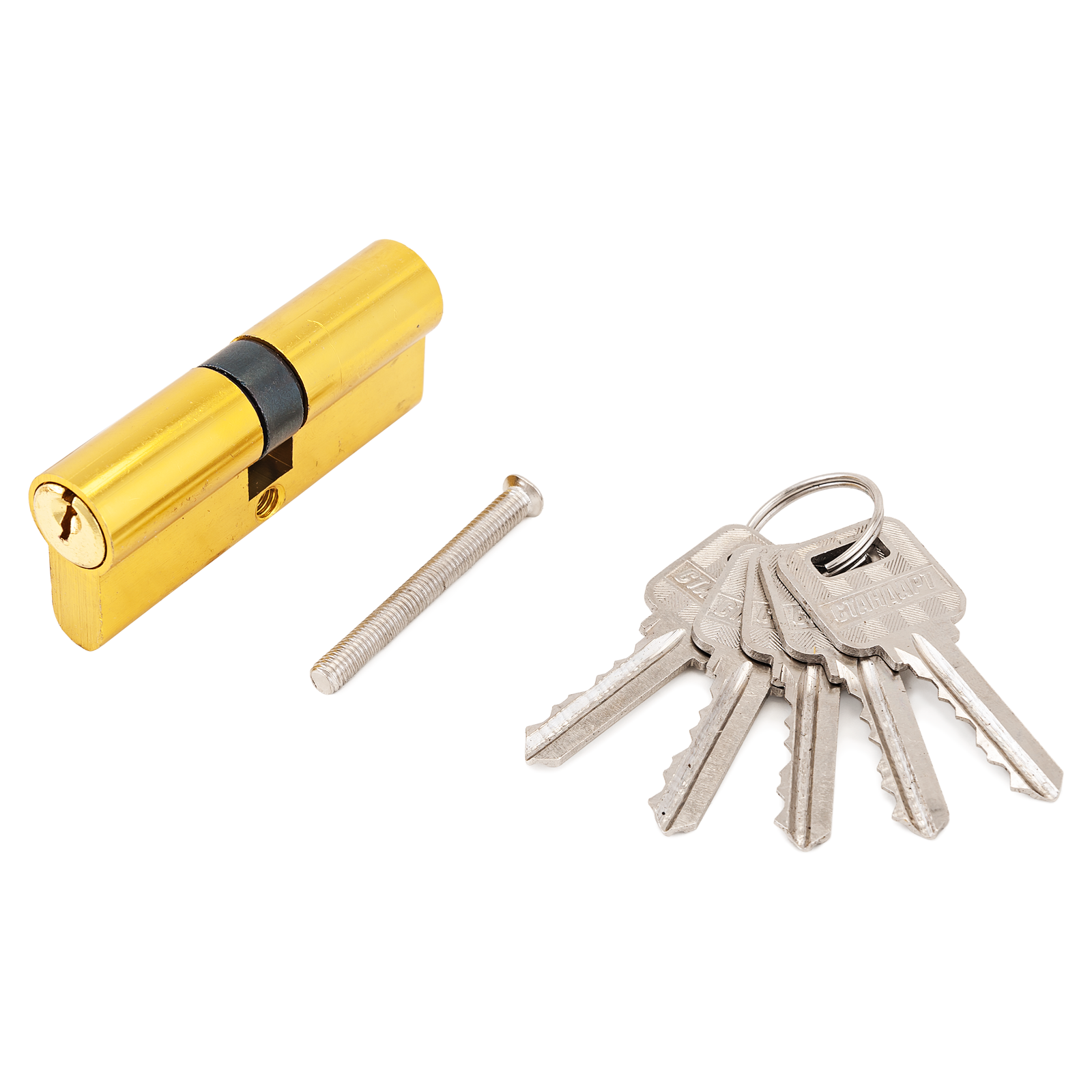 Цилиндровый механизм СТАНДАРТ для замков 103/50,132/50 кл/кл GP латунь 70мм