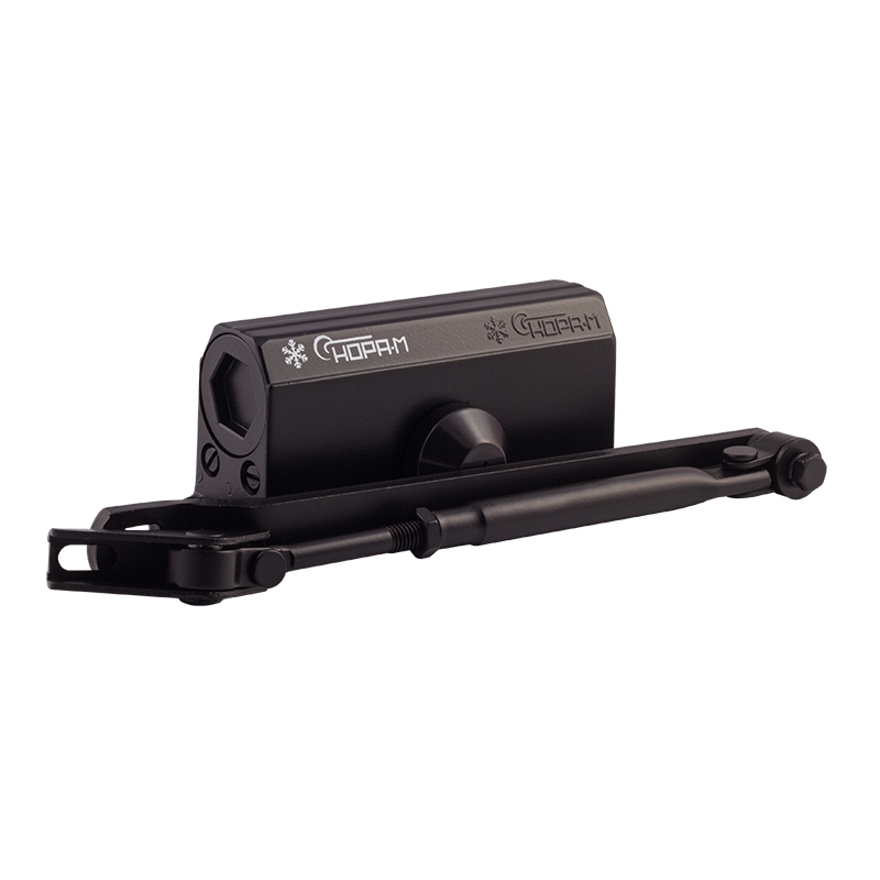 Доводчик Нора-М №2S (до 50кг) черный морозостойкий