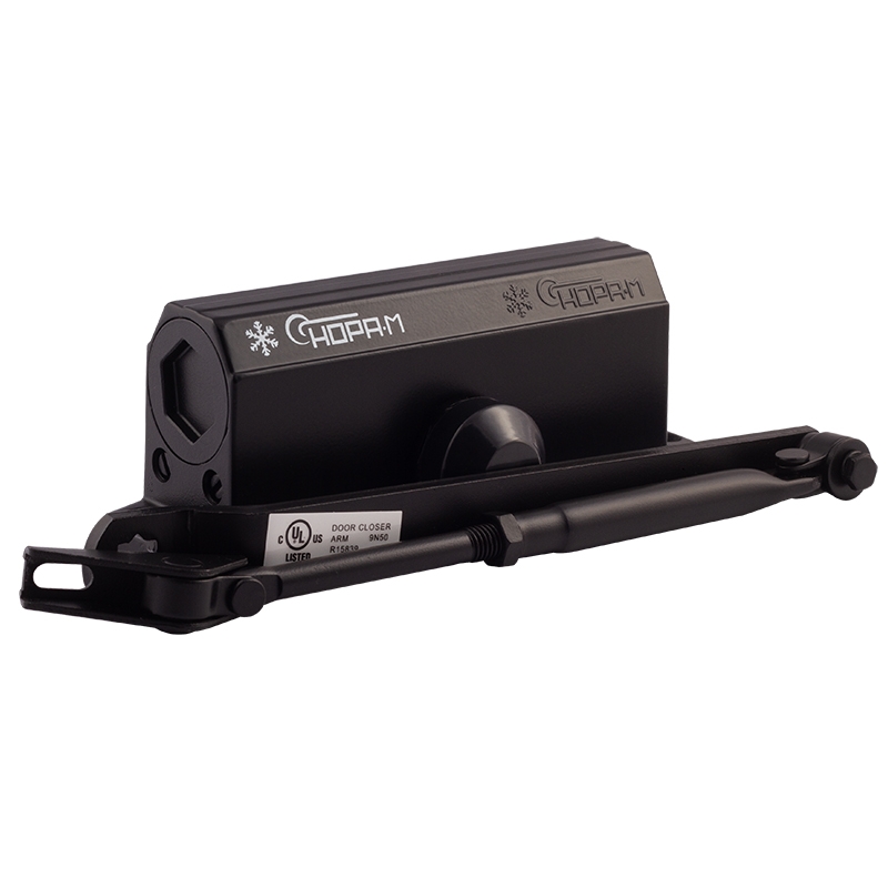 Доводчик Нора-М №3S малый (до 80 кг) черный морозостойкий