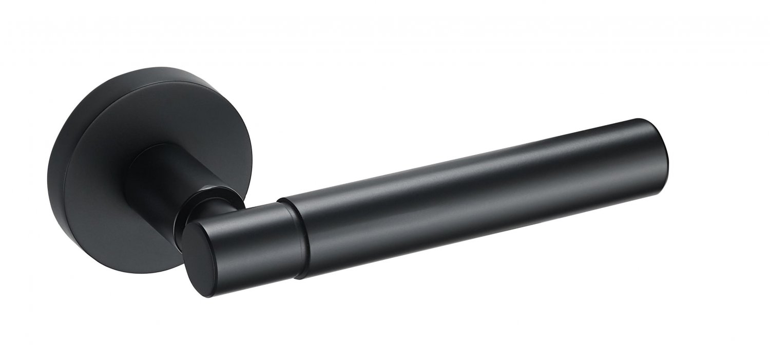  Дверная ручка Fantom "Аделина" матовый черный FM 111-30 MB