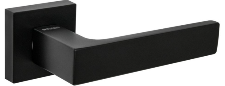 Дверная ручка на розетке FRAN 550-R40 BLACK (Чёрный)												