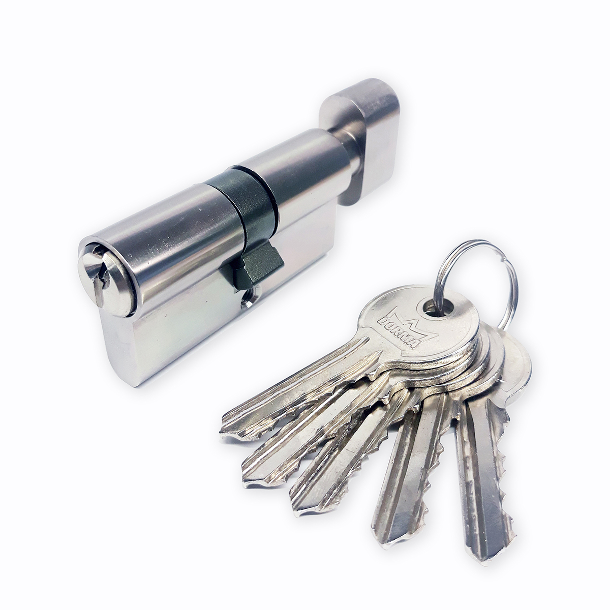 Евроцилиндр с вертушкой DORMA CBF-1 80 (50*30В) никель SN