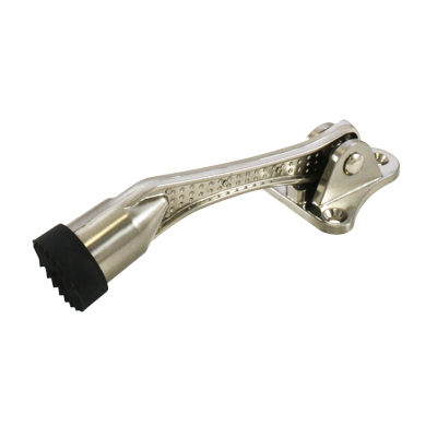 Фиксатор дверной Аллюр КН-130 SN мат.никель"козья ножка"распродажа