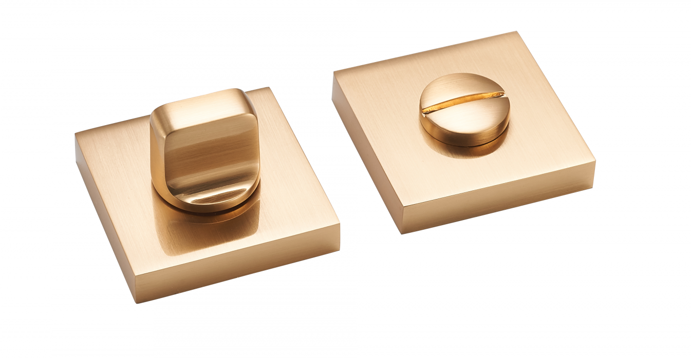 Фиксатор сантехнический Fantom квадратный WC-50 22K SATIN (золото матовое)