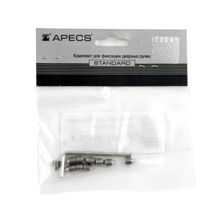 Комплект для фиксации дверных ручек Apecs FS-01-M6*8,4