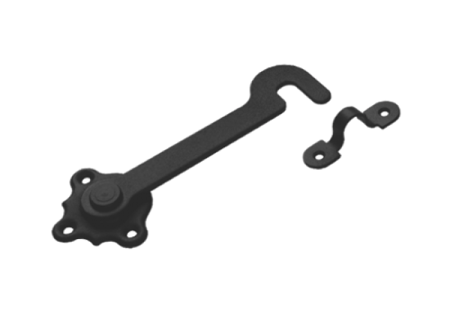 Крючок дверной Домарт 150мм (черный)