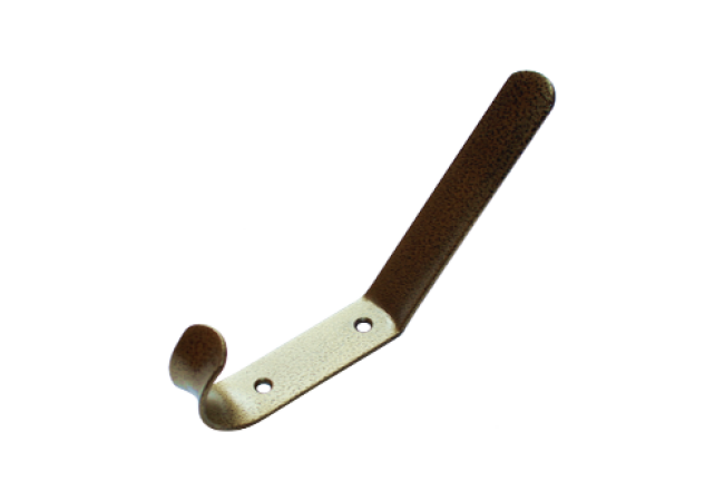 Крючок-вешалка 2-х рож Домарт (бронза антик)