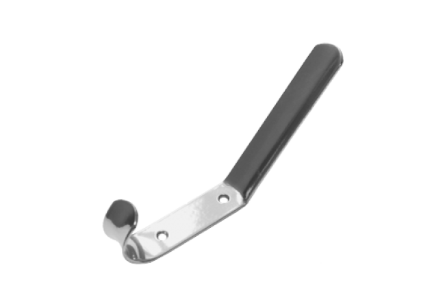 Крючок-вешалка 2-х рож Домарт (хром)