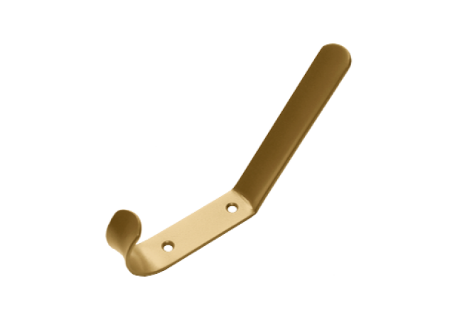 Крючок-вешалка 2-х рож Домарт (золото)