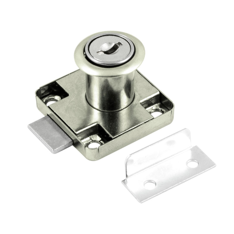 Мебельный замок НОРА-М 6406 (никель)