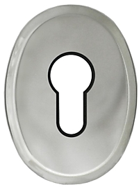 Накладка Интеркрон БОН-ЛЭ овальная хром под цилиндр 1049 (1 шт)