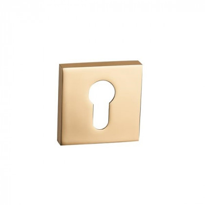 Накладка на цилиндр Fantom квадратнная CYL-50 22K (золото блестящее)