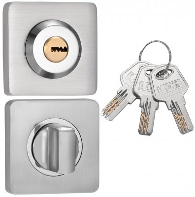 Накладки ключ-фиксатор "Vantage" BK02D-K  матовый никель											