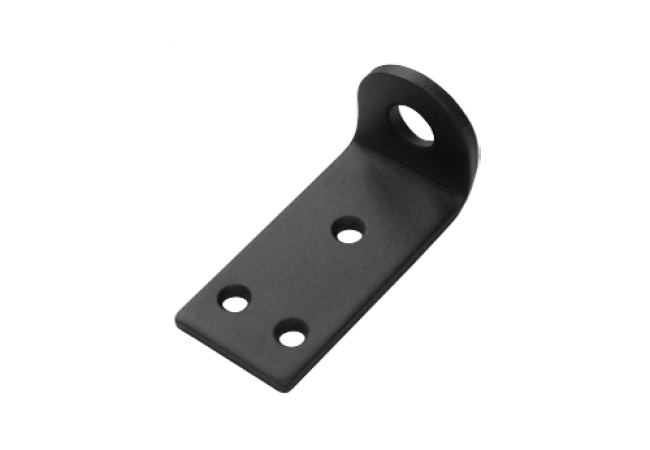 Проушина усиленная Домарт 80*45*40 угловая (толщ. 5мм) (черный)