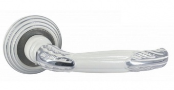 Ручка ADDEN BAU FLAMINGO V204 ENAMEL/CHROME (белая эмаль/хром)