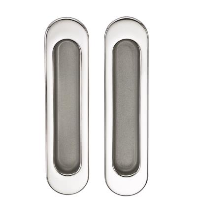 Ручка без механизма SILLUR A-K05-V0 P.CHROME/S.CHROME (пара) хром