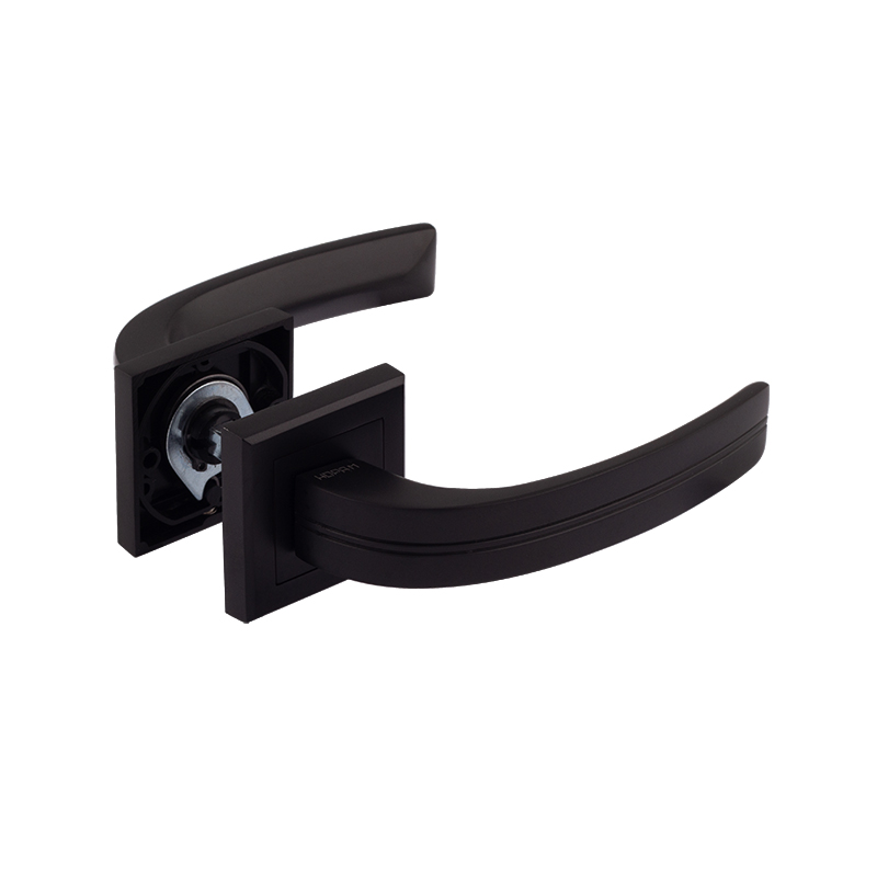 Ручка дверная 106К AL черный НОРА-М