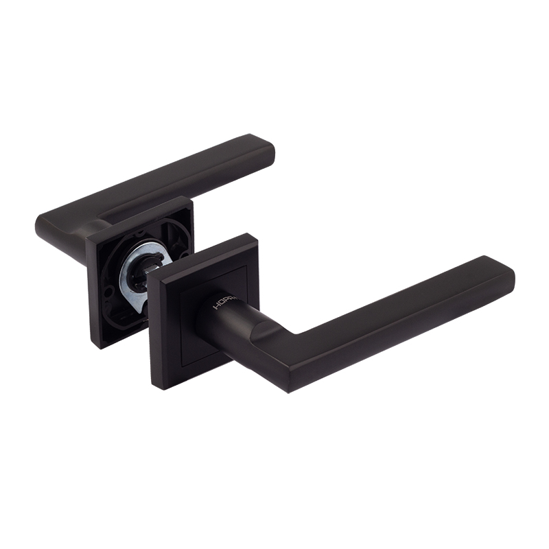 Ручка дверная 108К AL черный НОРА-М