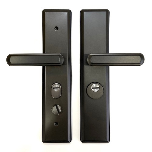 Ручка на китайскую дверь LEKSA 002А-5 ГРАФИТ (универсальная)