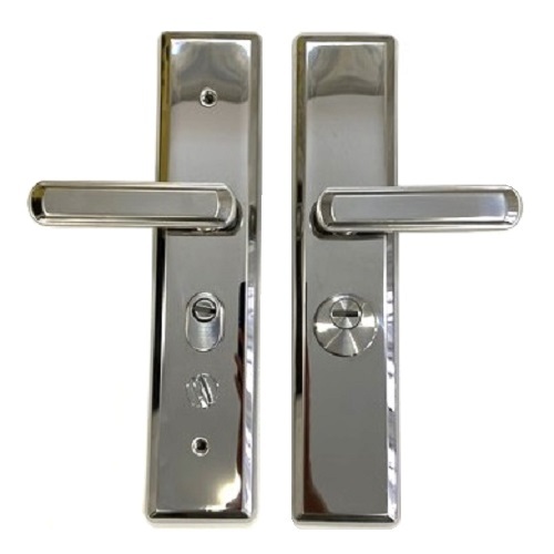 Ручка на китайскую дверь LEKSA 608А-5 хром (универсальная)