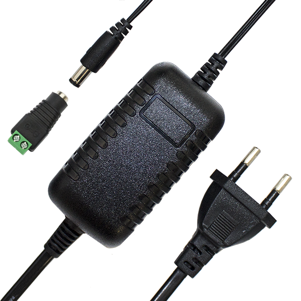 TS-1A Tantos Источник питания стабилизированный 12В, 1А, защита от КЗ, коннектор (клеммная колодка) 