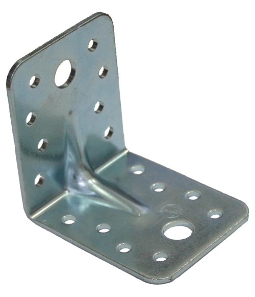 Уголок крепежный 67*67*55*2,3 усил.цинк (40)