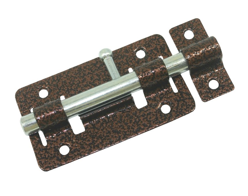 Задвижка дверная Кунгур ЗД-01 пол.медь (20)