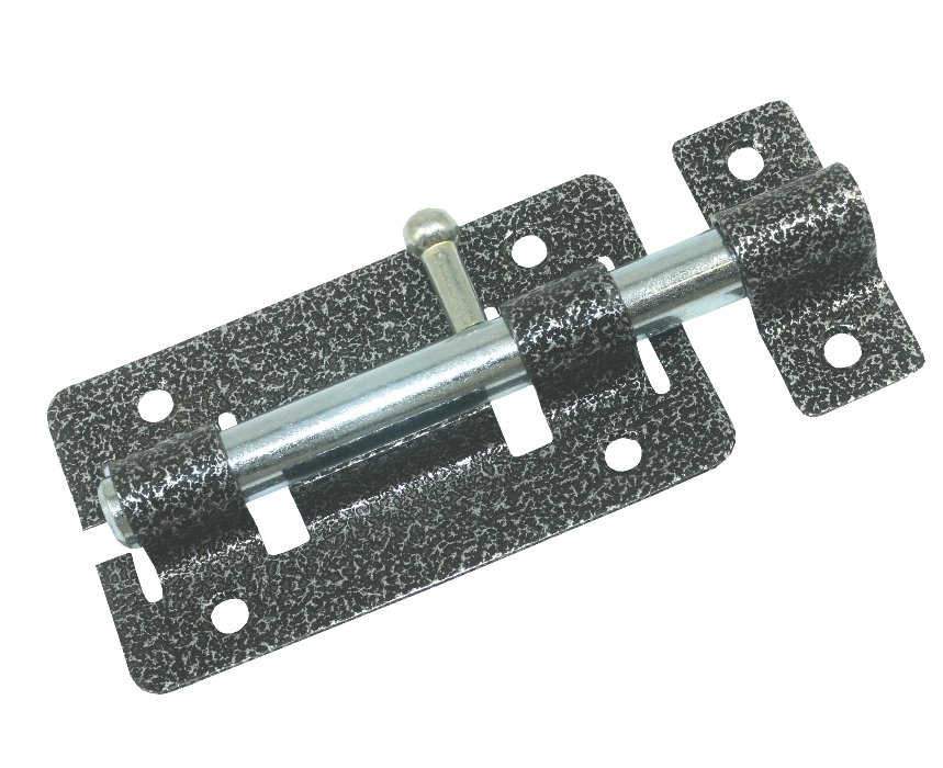 Задвижка дверная Кунгур ЗД-01 пол.серебро (20)