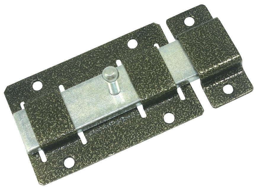 Задвижка дверная Кунгур ЗД-02 пол.черный (20)