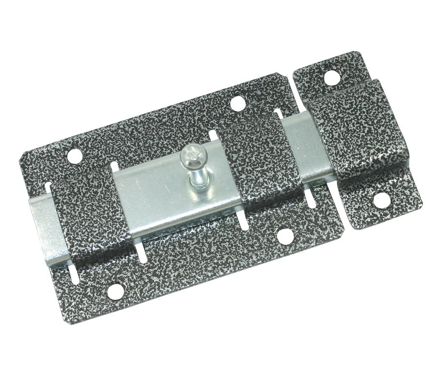 Задвижка дверная Кунгур ЗД-02 пол.серебро (20)